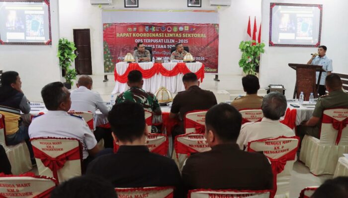 Jelang Nataru, Polres Tator Gelar Rakor Lintas Sektoral Operasi Lilin 2025