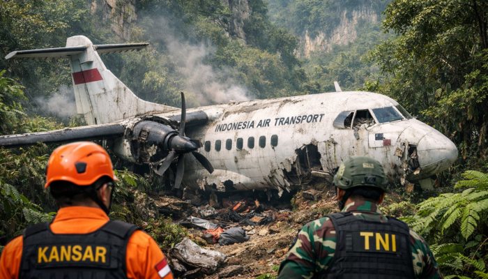 Pesawat ATR 42-500 Ditemukan di Kawasan Bantimurung