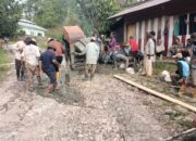 Luput Perhatian Pemkab Tator, Warga Rantedada–Pakala Bangun Jalan Sendiri