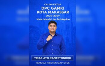 GAMKI Connected: Gagasan Trias Rantetondok Bangun Pemuda Kristen Transformatif di Makassar