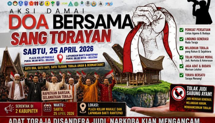 PMKRI Sorot Judi Sabung Ayam, Doa Bersama Jadi Alarm Keras untuk Toraja