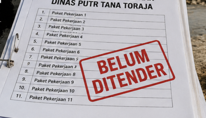 Akhir Juni Belum Tender, 11 Proyek PUTR Tana Toraja Terancam Molor