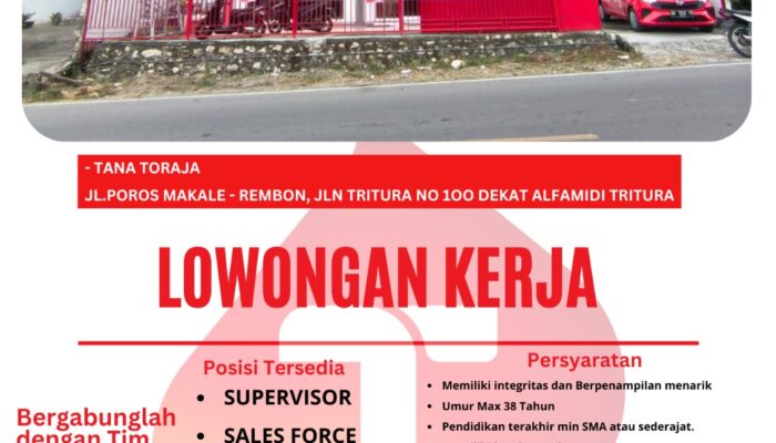Telkomsel Tana Toraja Buka Lowongan Kerja untuk 4 Posisi, Tawarkan Gaji UMK Hingga Bonus dan BPJS