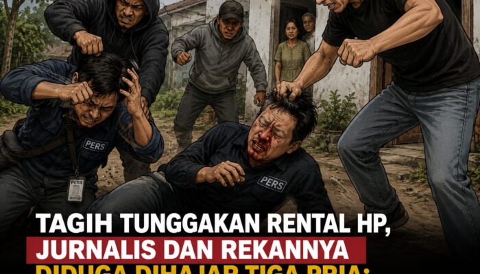 Niat Tagih Tunggakan Rental HP, Jurnalis dan Rekannya Justru Dikeroyok Hingga Korban Patah Hidung