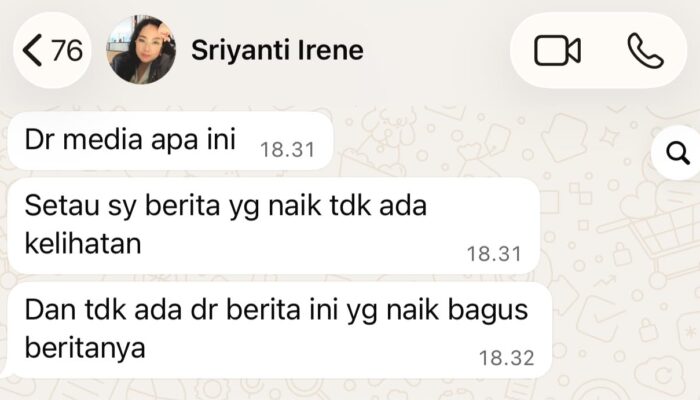 Ketua Panitia Soekarno Run Toraja Utara Sriyanti Irene Pailang Dinilai Rendahkan Profesi Wartwan
